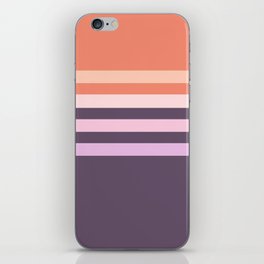 Taina - Purple Retro Stripes Colourful Art Design  iPhone Skin