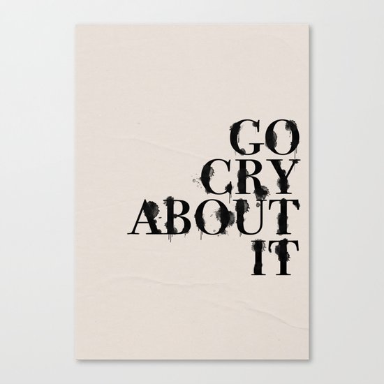 Cry Canvas Print