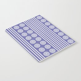 Very Peri Stripes & Circles Notebook