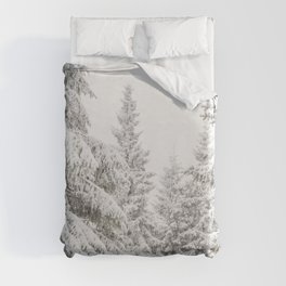 Snowy Forest Art Duvet Cover