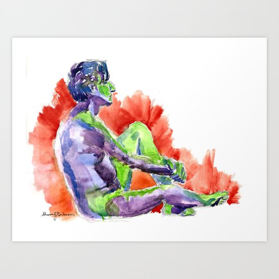 in full living technicolor Art Print