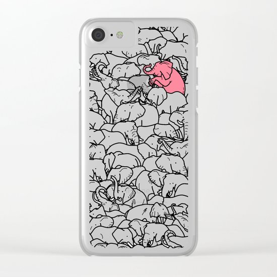 Word 2 the Herd v1 Clear iPhone Case