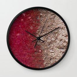 Grape Asphalt Wall Clock | Candy, Industrial, Road, Kandi, Color, Photo, Abstract, Digital 