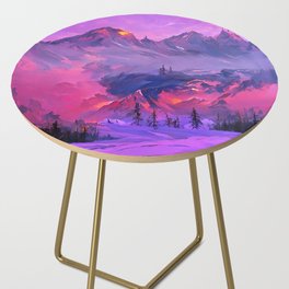 Panorama in Alaska Side Table