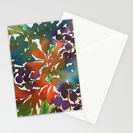 Bright Abstract Floral Stationery Cards