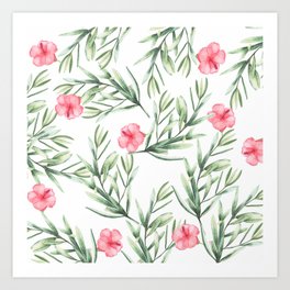Delicate Hibiscus Art Print