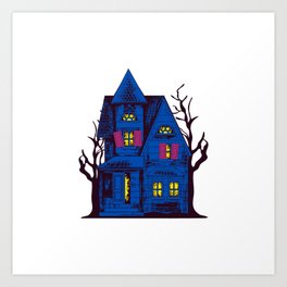 Haunted house Art Print | Vintage, Disneyland, Ghost, Creepy, Painting, Haunted, Hauntedhouse, House, Spirits, Halloween 