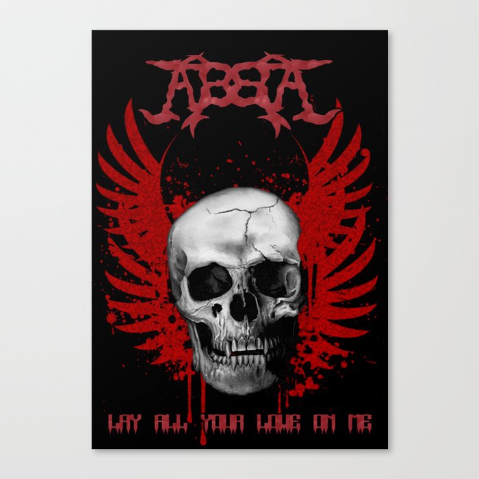 abba metal canvas print