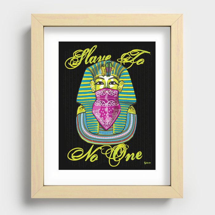 Slave To No One Recessed Framed Print