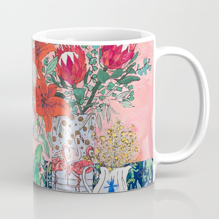 The Domesticated Jungle - Floral Still Life Coffee Mug