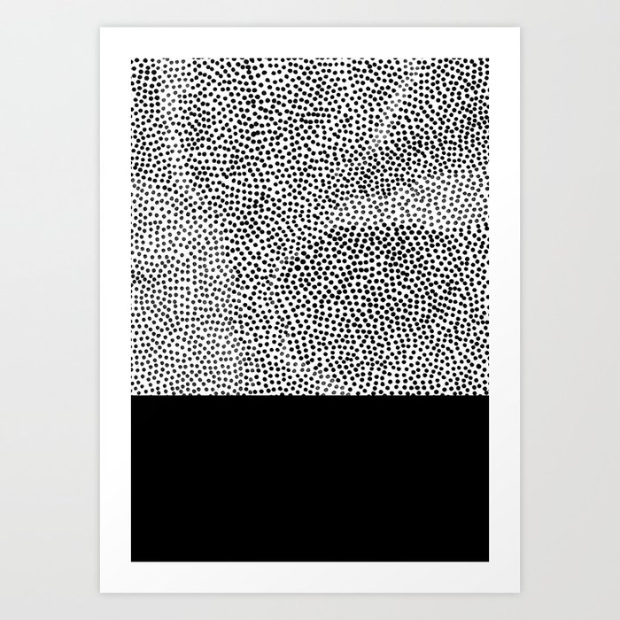 Dots and Black Art Print