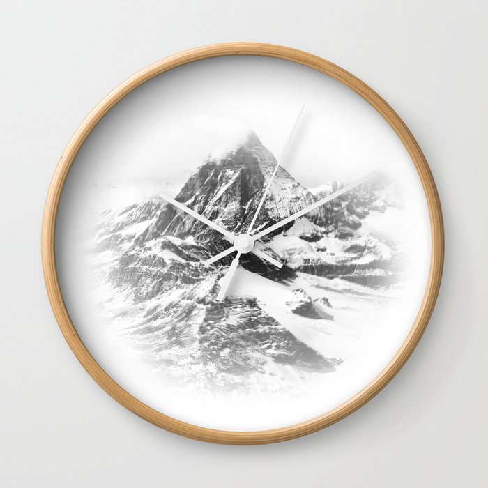 Blurry Mountain Wall Clock