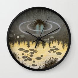  Nøkken (The Water Sprite) Theodor Kittelsen Wall Clock
