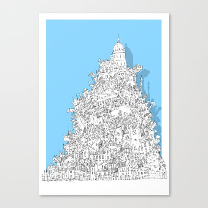 Babel-City Canvas Print