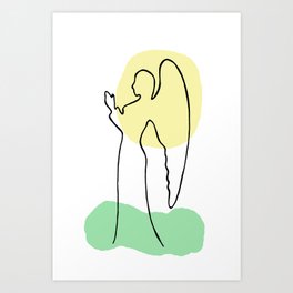 Angel Prayer Art Print