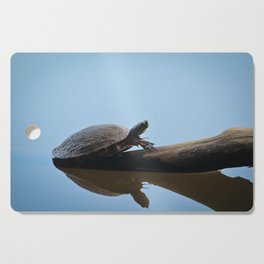 Turtle on The Lake (Color) Cutting Board