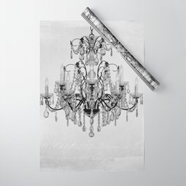 belle epoque chandelier Wrapping Paper