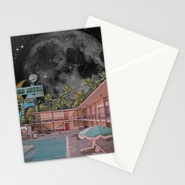moon motel Stationery Card