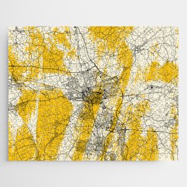 Preston - England Map Drawing - Artistic  Jigsaw Puzzle