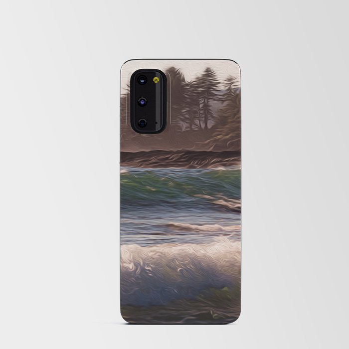 Blue Crashing Waves Android Card Case