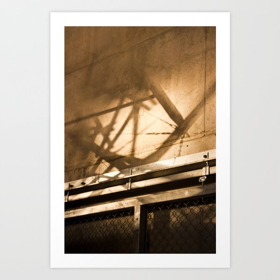 shadow of the colosseus Art Print