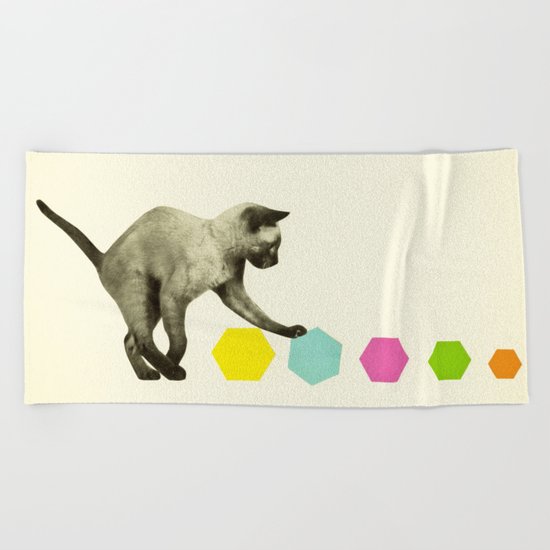 Kitty Cat Beach Towel