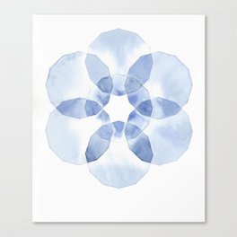 Blue Dodecagons Canvas Print