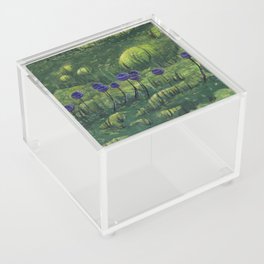 Purple Mushrooms Acrylic Box