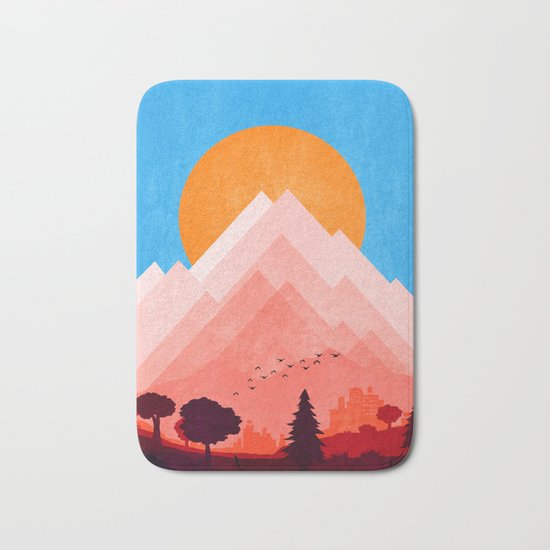 City Landscape Bath Mat
