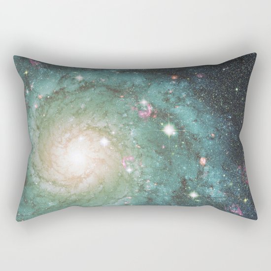 Old School Spiral Galaxy Rectangular Pillow