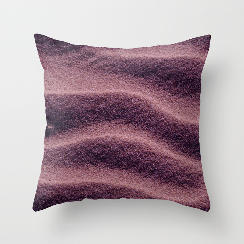Sand Ripples Eggplant Throw Pillow By Alaskanmommabear Society6