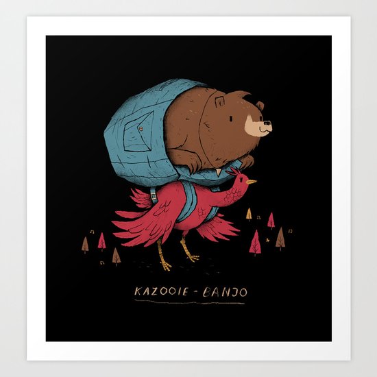 kazooie banjo Art Print