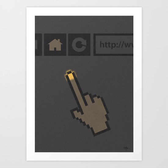 E.T. Click Home Art Print