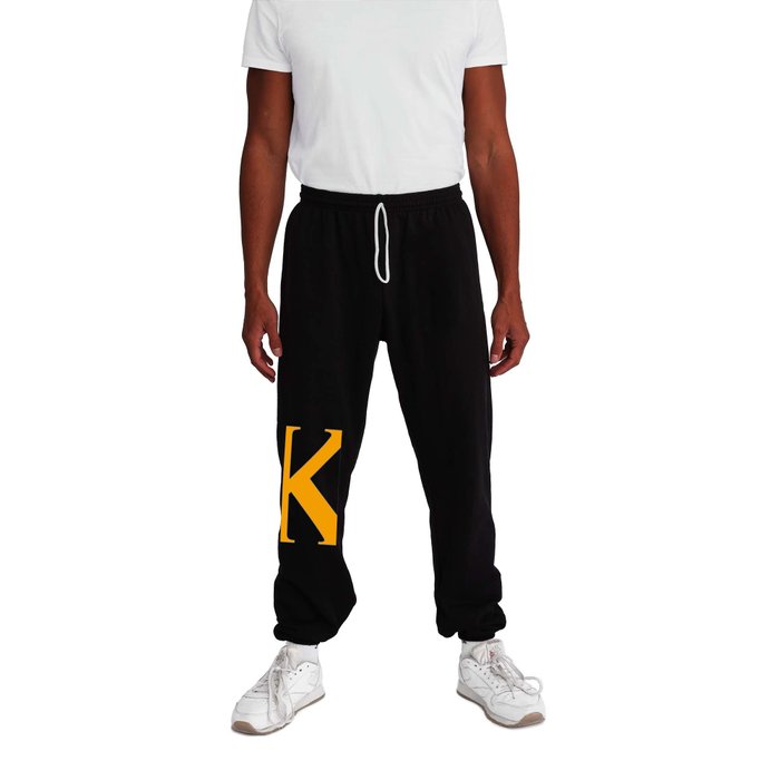 K MONOGRAM (ORANGE & WHITE) Sweatpants