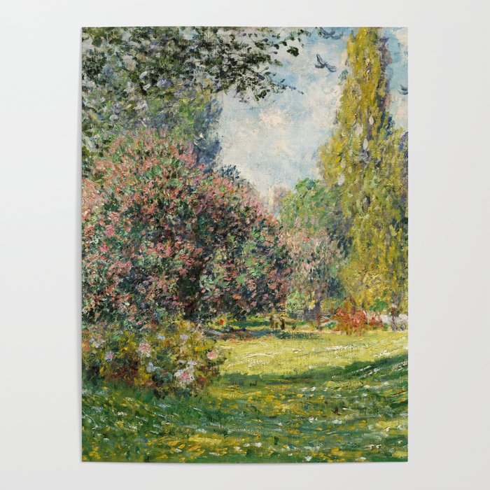 The Parc Monceau by Claude Monet Poster