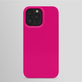 Neon Hot Magenta Pink iPhone Case