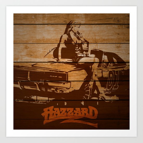 Hazzard Wood Art Print