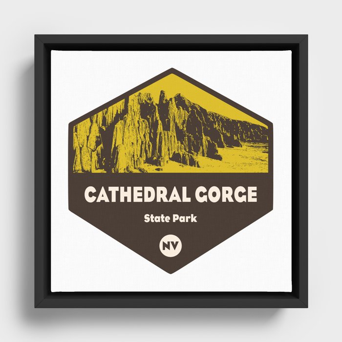 Cathedral Gorge State Park Framed Canvas