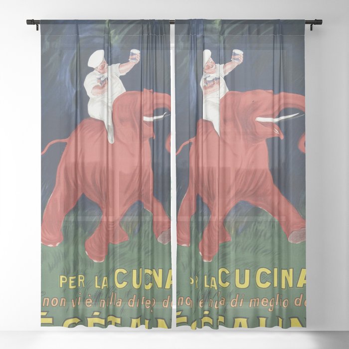 Vegetaline (1910)  Sheer Curtain