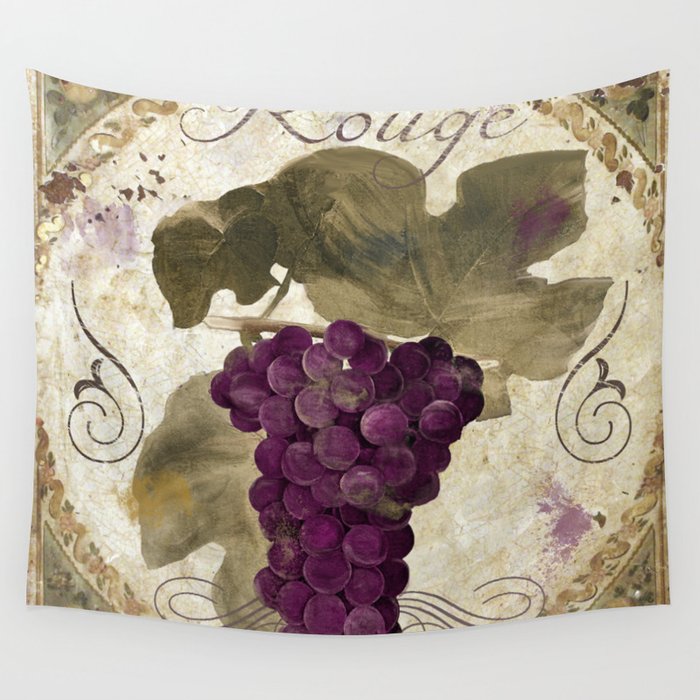Tuscan Table Rouge Wall Tapestry