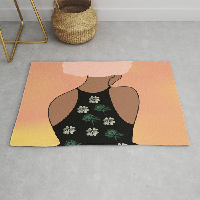 Woman At The Meadow 47 Rug