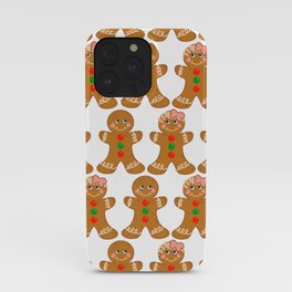Gingerbread Couple Boy Girl iPhone Case | Food, Dessert, Christmas, Kitchen, Fall, Baking, Christmas Cookie, Candy Cane, Cookie, Curated 