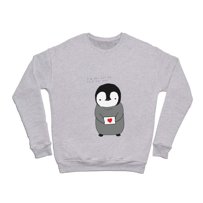Love Letter Delivery - Cute Baby Penguin TuSam Crewneck Sweatshirt
