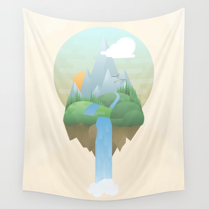 Our Island in the Sky Wall Tapestry