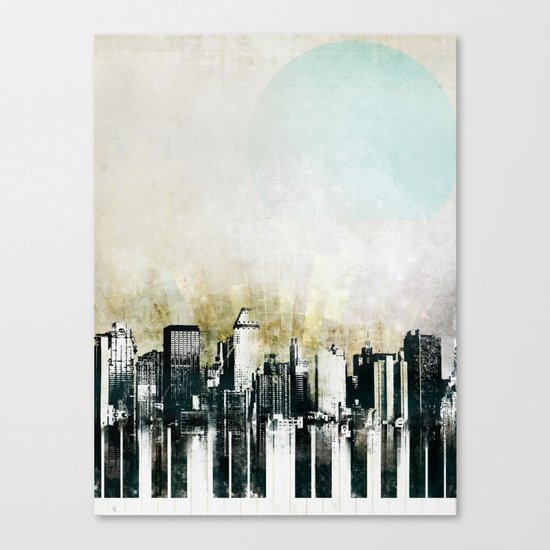 Music of The City Canvas Print