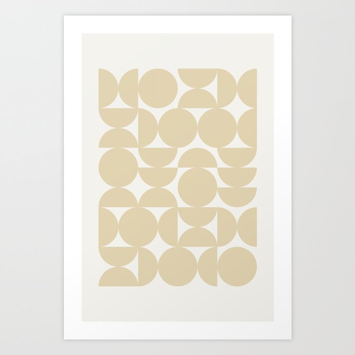 Bauhaus pattern Art Print