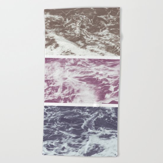 Saltwater tryptych Var I Beach Towel