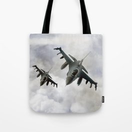 F16 Fighting Falcons Tote Bag