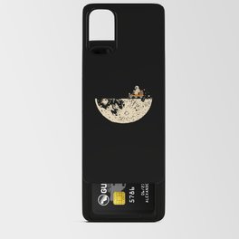 Moon Half Moon Astronaut Space Android Card Case