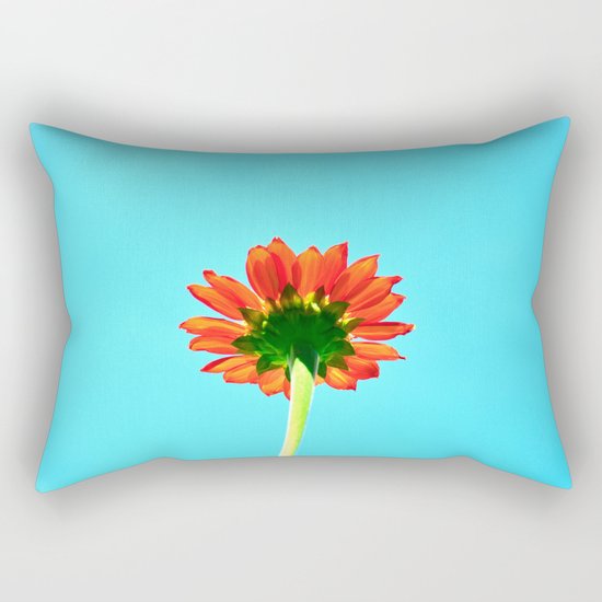 Flower orange 6 Rectangular Pillow